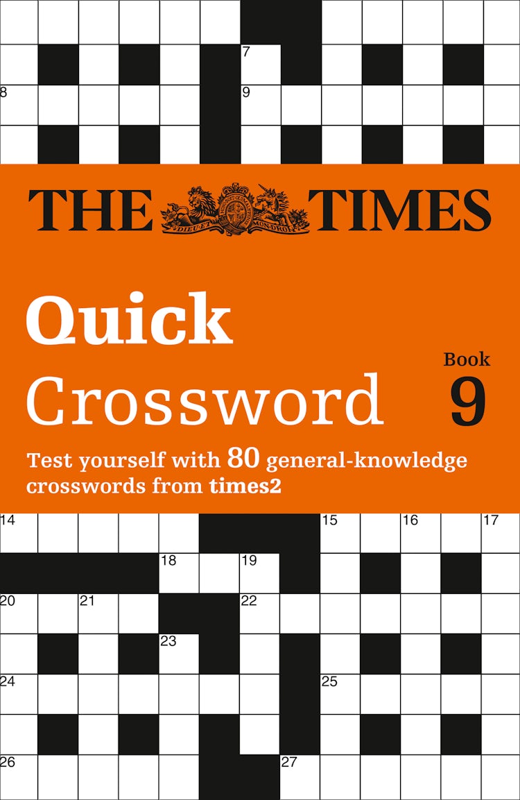 Cover image for The Times 2 Crossword Book 9, isbn: 9780007198375