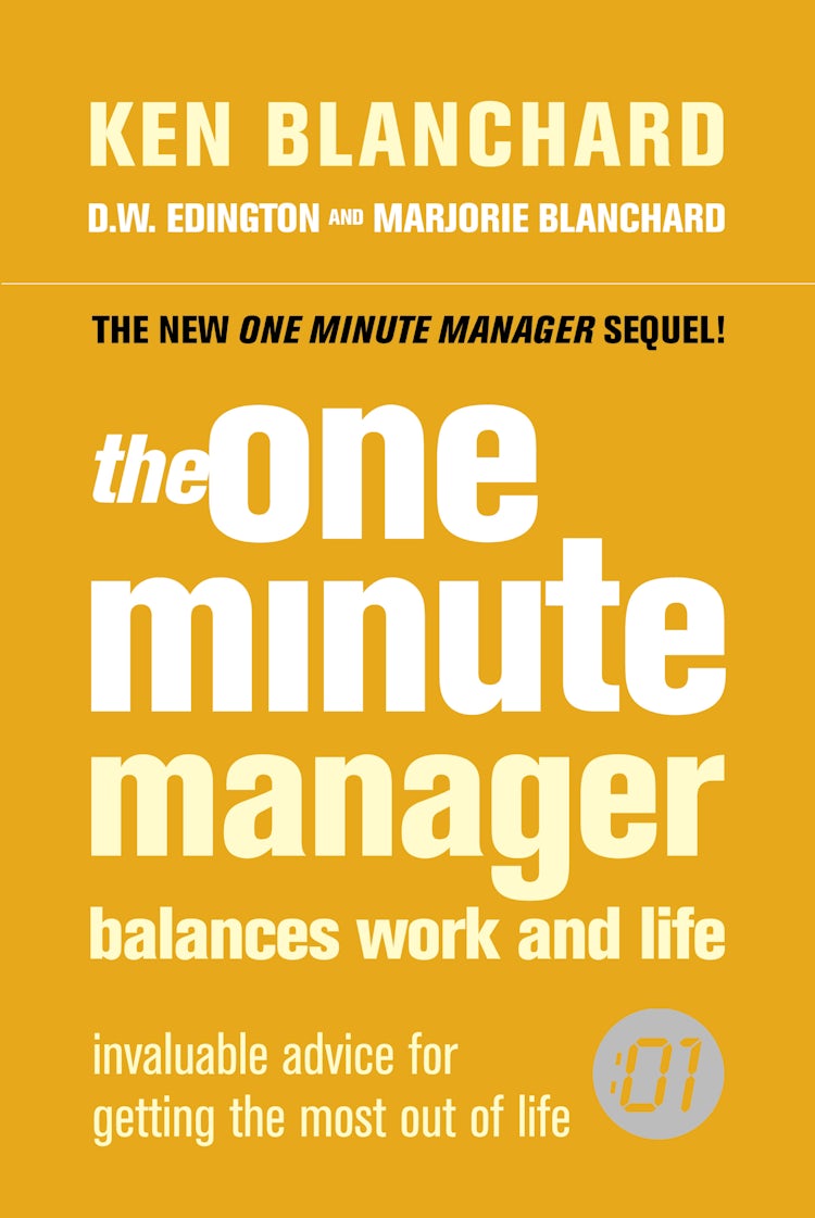 Cover image for The One Minute Manager Balances Work And Life, isbn: 9780007240210