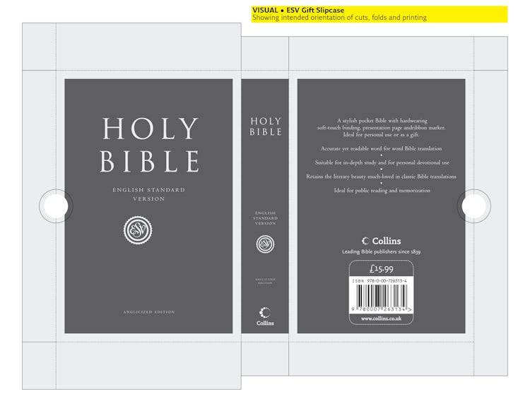 Cover image for Holy Bible: English Standard Version (ESV) Anglicised Compact Black Gift edition, isbn: 9780007263134