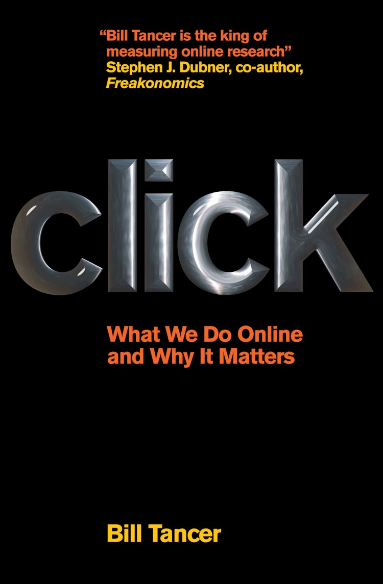 Cover image for Click: What We Do Online and Why It Matters, isbn: 9780007277834