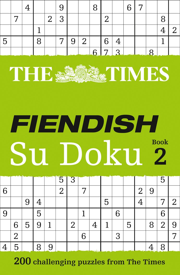 Cover image for The Times: Fiendish Su Doku Book 2, isbn: 9780007307364