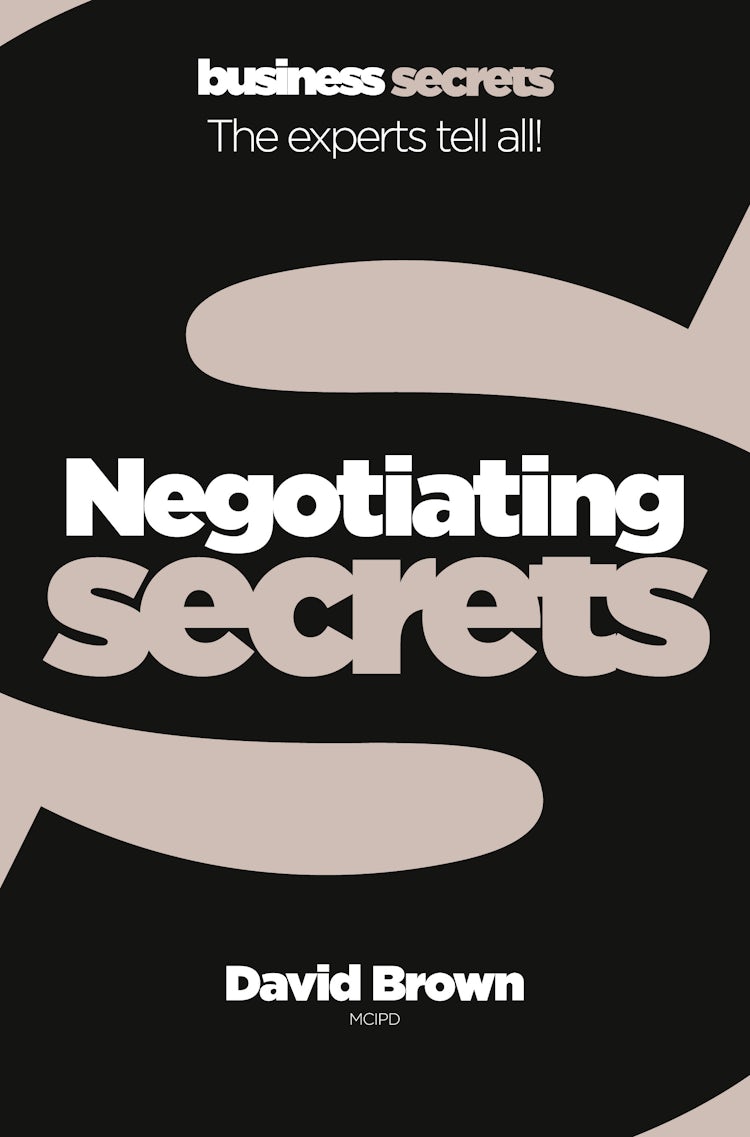 Cover image for Negotiating: Collins Business Secrets, isbn: 9780007328079