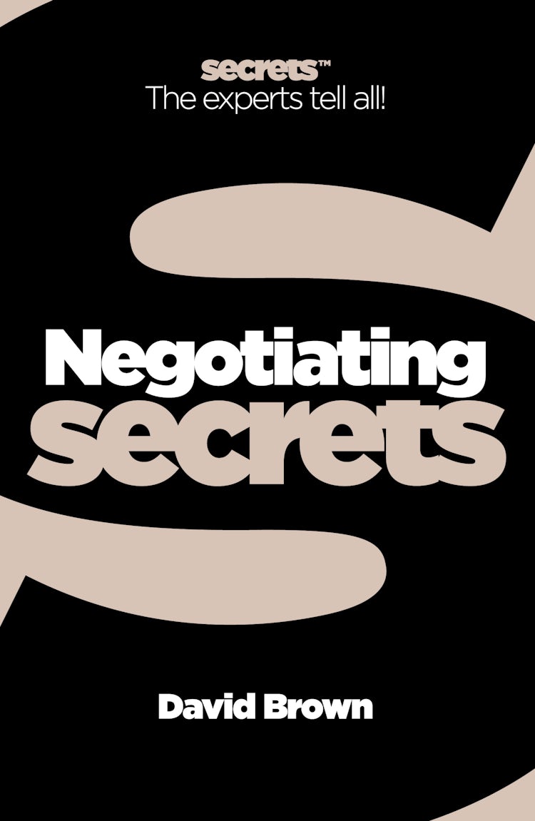 Cover image for Negotiating: The experts tell all! (Collins Business Secrets), isbn: 9780007366736