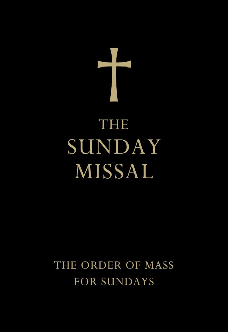 Cover image for The Sunday Missal: The New Translation of the Order of Mass for Sundays [Black Deluxe Edition], isbn: 9780007457120