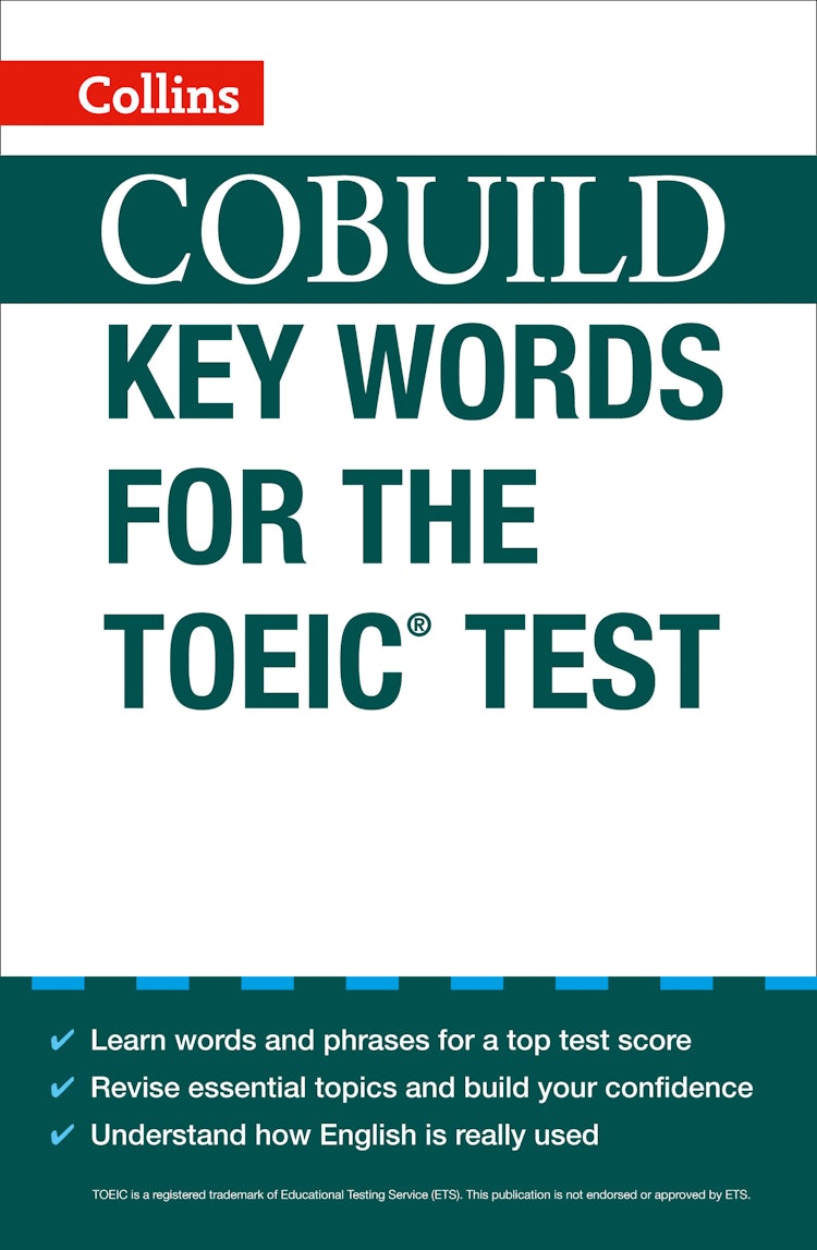 Cover image for Collins Cobuild Key Words For The TOEIC, isbn: 9780007458837