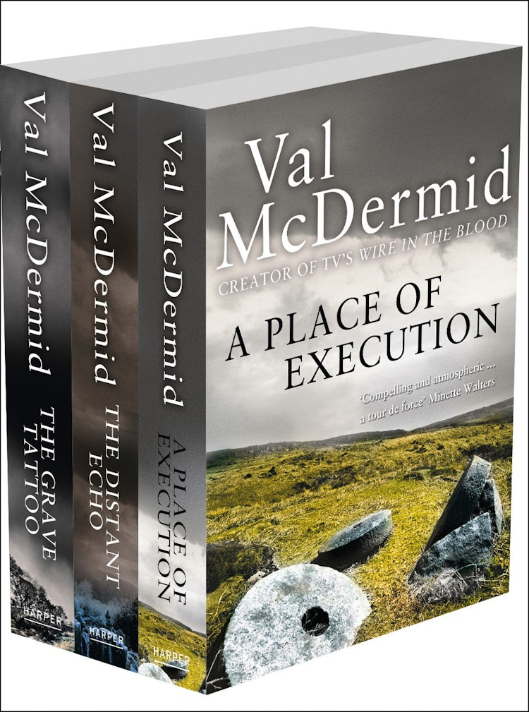 Cover image for Val McDermid 3-Book Crime Collection: A Place of Execution, The Distant Echo, The Grave Tattoo, isbn: 9780007515325