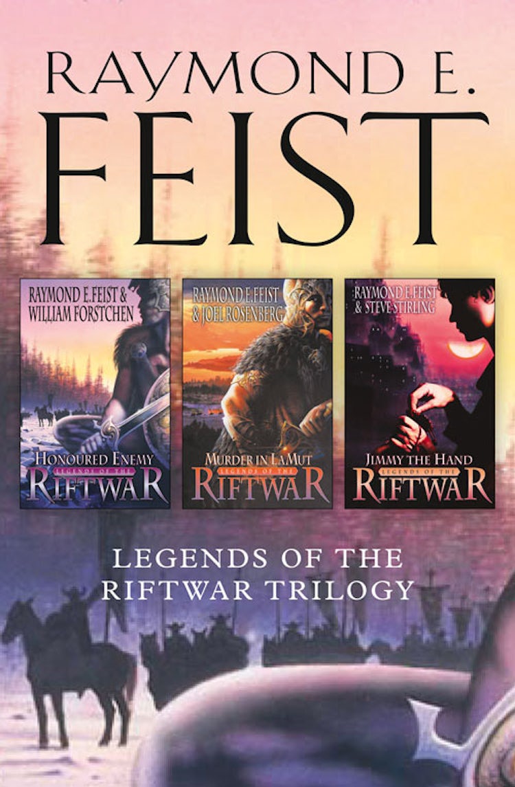 Cover image for The Complete Legends of the Riftwar Trilogy: Honoured Enemy, Murder in Lamut, Jimmy the Hand, isbn: 9780007532162
