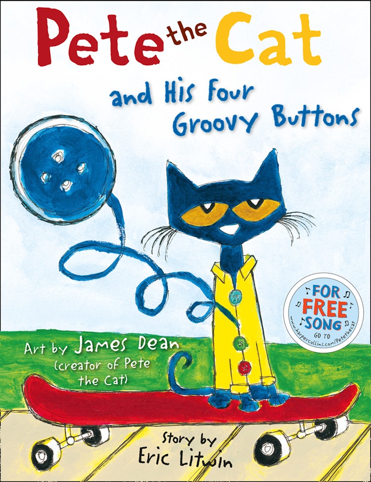 Cover image for Pete the Cat and his Four Groovy Buttons (Read Aloud), isbn: 9780007553686