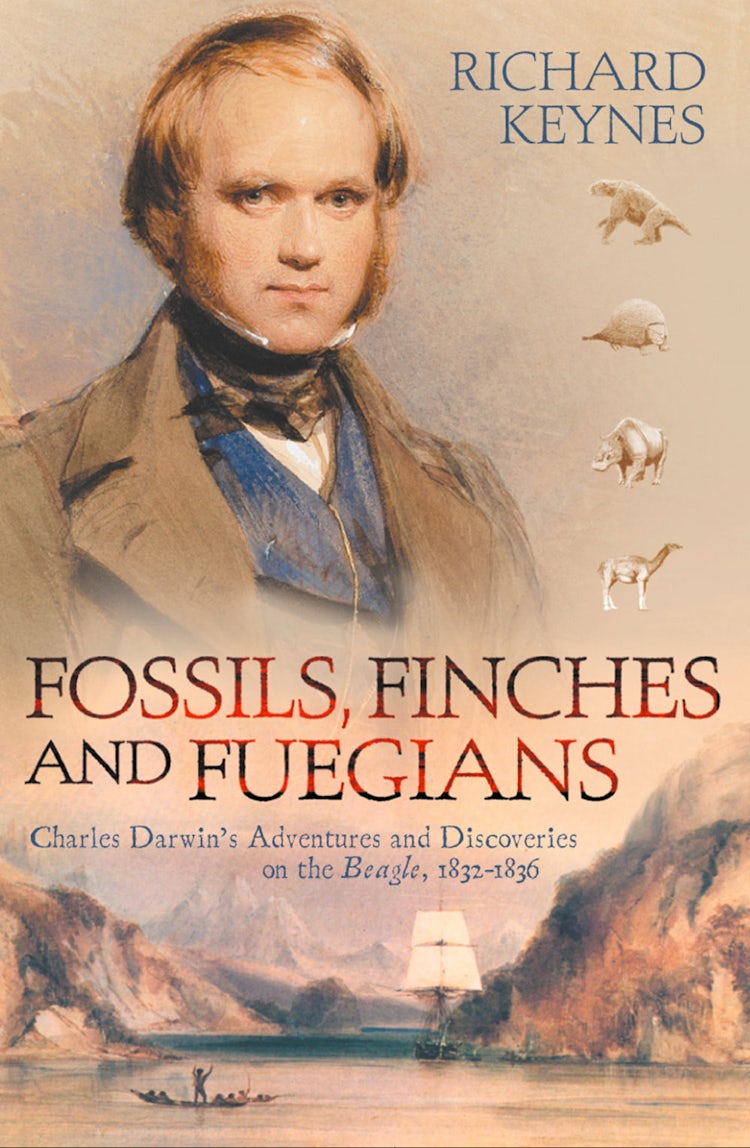Cover image for Fossils, Finches and Fuegians: Charles Darwin’s Adventures and Discoveries on the Beagle (Text Only), isbn: 9780007571673