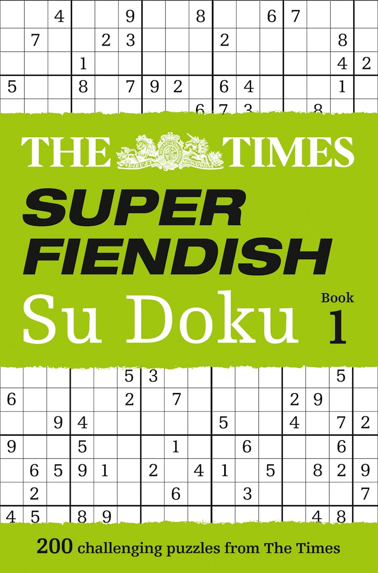 Cover image for The Times Super Fiendish Su Doku Book 1, isbn: 9780007580743