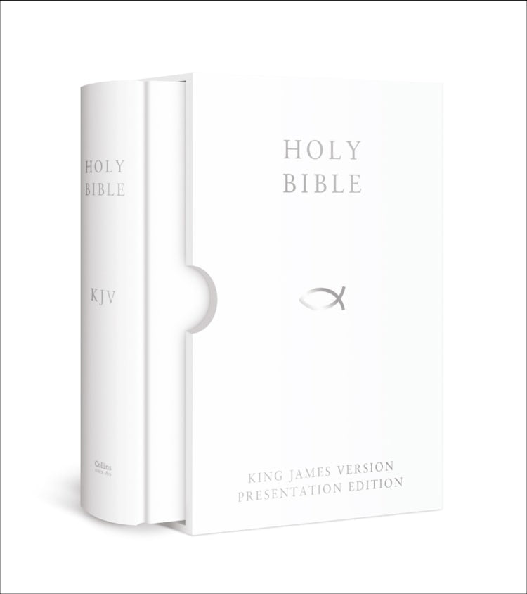 Cover image for Holy Bible: King James Version (KJV) White Presentation Edition, isbn: 9780007946860