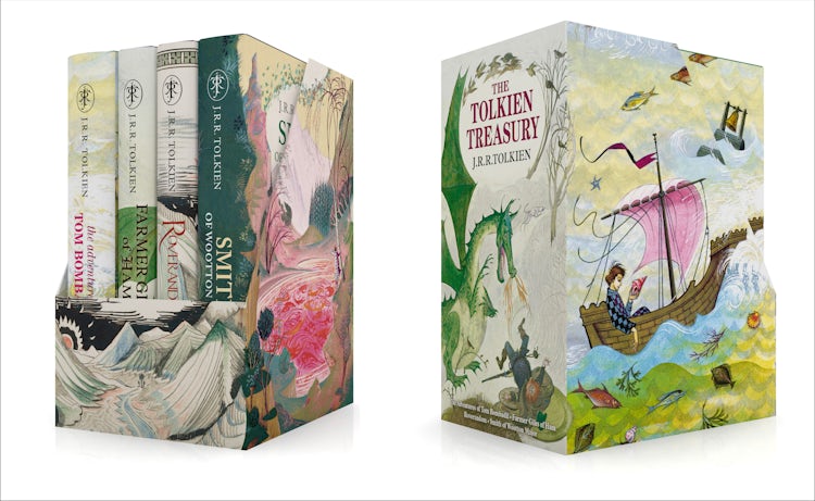 Cover image for The Tolkien Treasury: Roverandom, Farmer Giles of Ham, The Adventures of Tom Bombadil, Smith of Wootton Major, isbn: 9780008116644