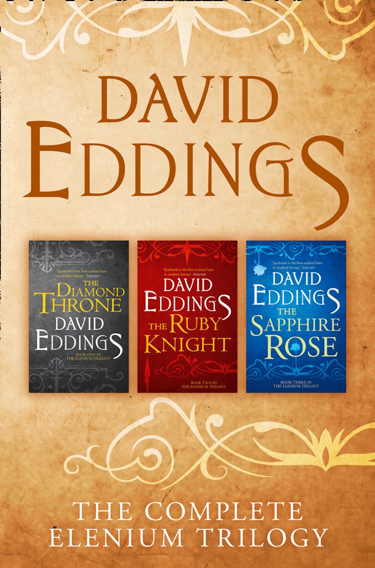 Cover image for The Complete Elenium Trilogy: The Diamond Throne, The Ruby Knight, The Sapphire Rose, isbn: 9780008118341