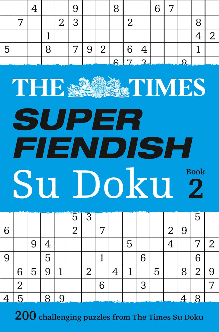 Cover image for The Times Super Fiendish Su Doku Book 2, isbn: 9780008127510