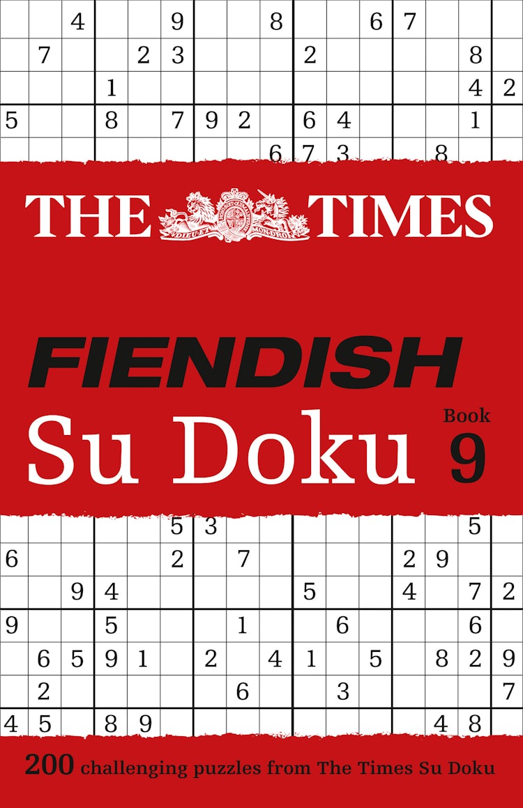 Cover image for The Times Fiendish Su Doku Book 9, isbn: 9780008136437