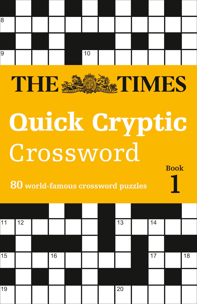Cover image for The Times Quick Cryptic Crossword Book 1, isbn: 9780008139810