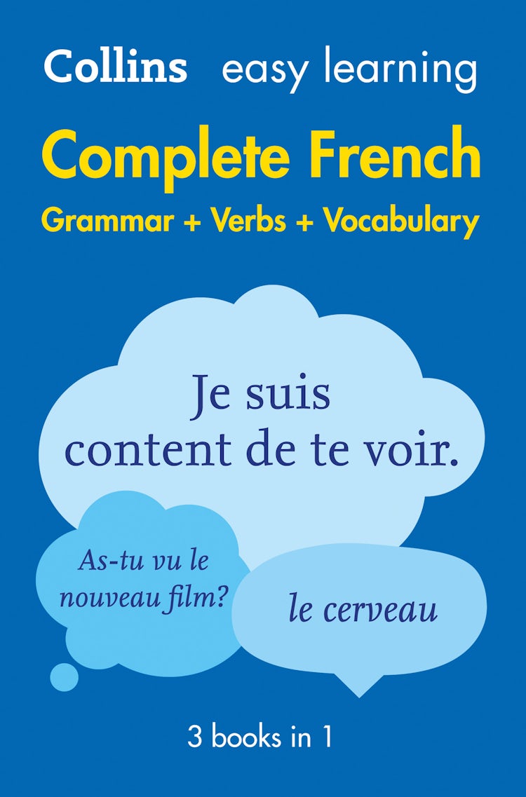 Cover image for Collins Easy Learning Complete French Grammar, Verbs and Vocabulary (3 Books In 1) [2nd Edition], isbn: 9780008141721