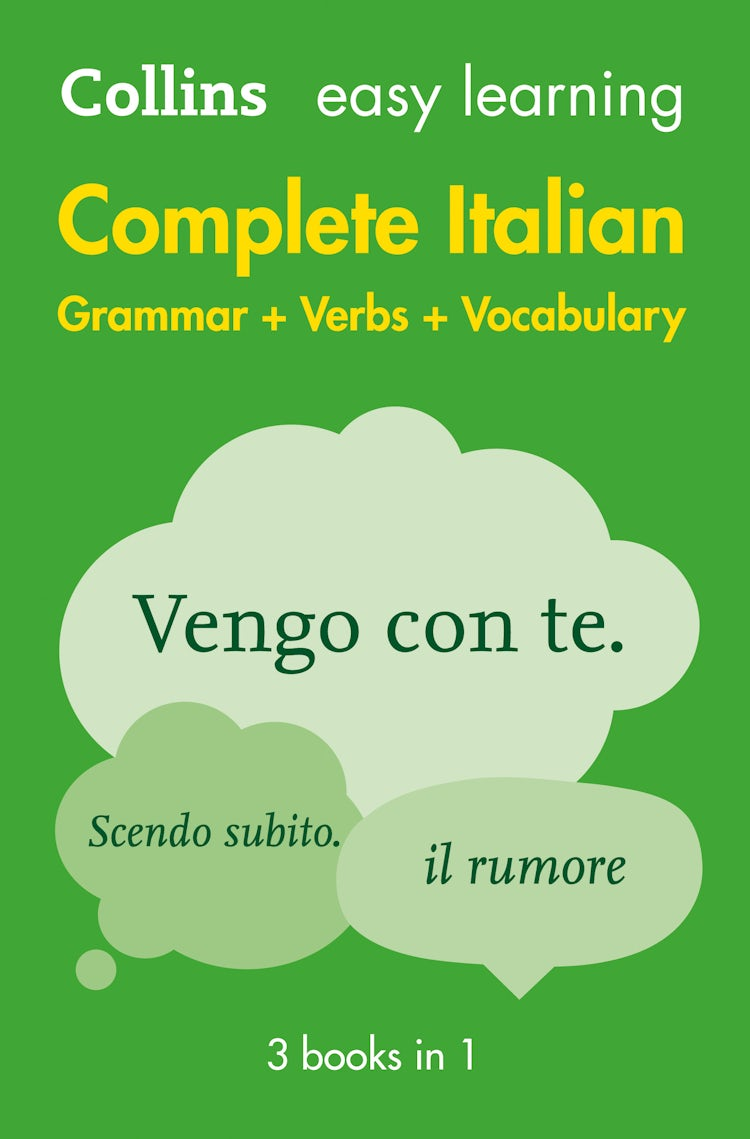 Cover image for Easy Learning Italian Complete Grammar, Verbs and Vocabulary (3 books in 1): Trusted support for learning (Collins Easy Learning), isbn: 9780008180690