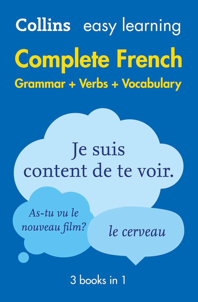 Cover image for Easy Learning French Complete Grammar, Verbs and Vocabulary (3 books in 1): Trusted support for learning (Collins Easy Learning), isbn: 9780008180706
