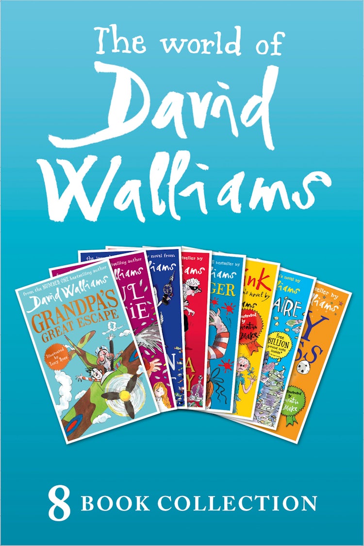 Cover image for The World of David Walliams: 8 Book Collection (The Boy in the Dress, Mr Stink, Billionaire Boy, Gangsta Granny, Ratburger, Demon Dentist, Awful Auntie, Grandpa’s Great Escape), isbn: 9780008235772