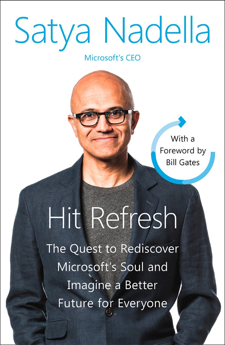 Cover image for Hit Refresh: A Memoir by Microsoft’s CEO, isbn: 9780008247676