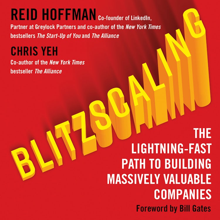 Cover image for Blitzscaling: The Lightning-Fast Path to Building Massively Valuable Companies, isbn: 9780008303662