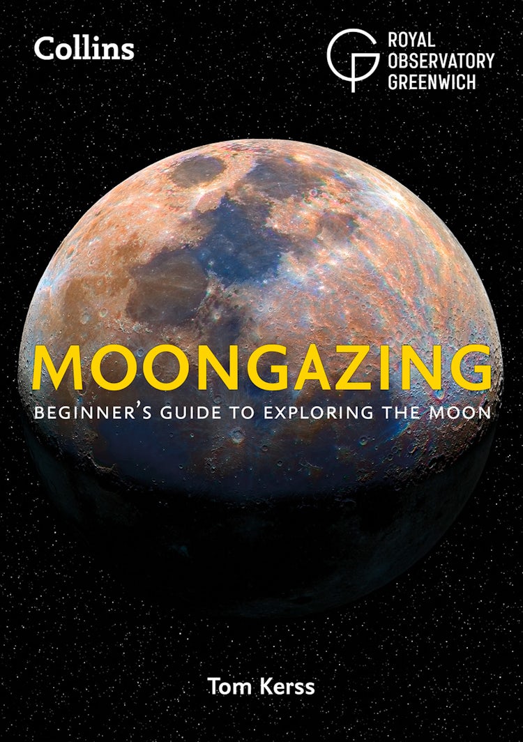 Cover image for Moongazing: Beginner’s guide to exploring the Moon, isbn: 9780008313920