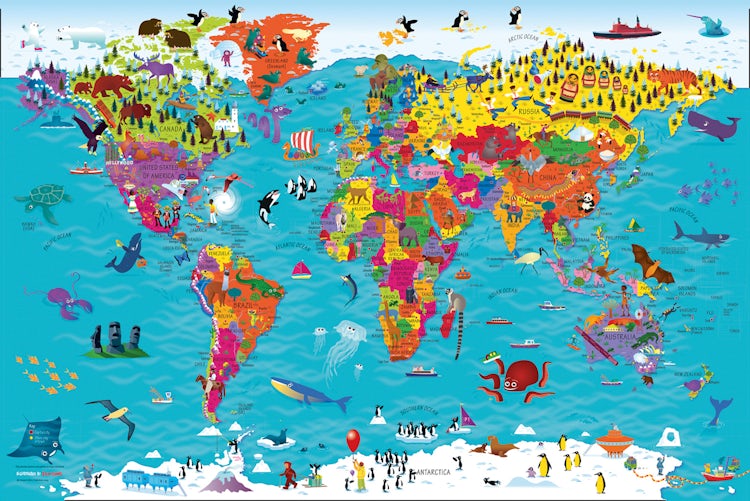 Cover image for Collins Children's World Map [Second Edition], isbn: 9780008319793