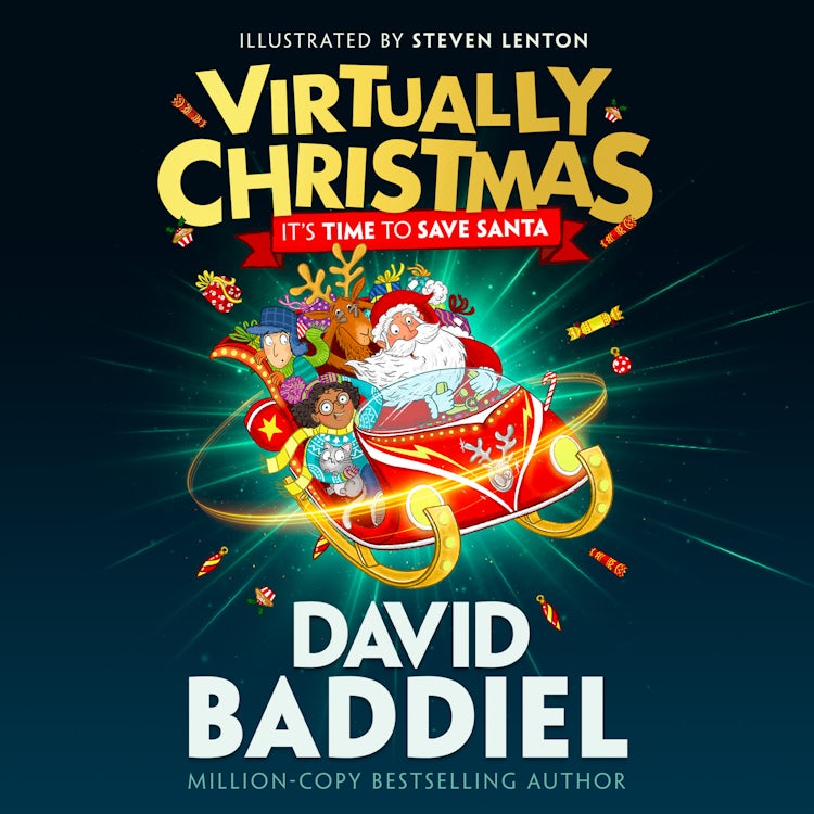 Cover image for Virtually Christmas: A funny illustrated children’s book from million-copy bestseller David Baddiel – fantastic festive fun for kids!, isbn: 9780008334345