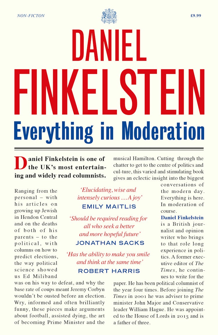 Cover image for Everything in Moderation, isbn: 9780008356620