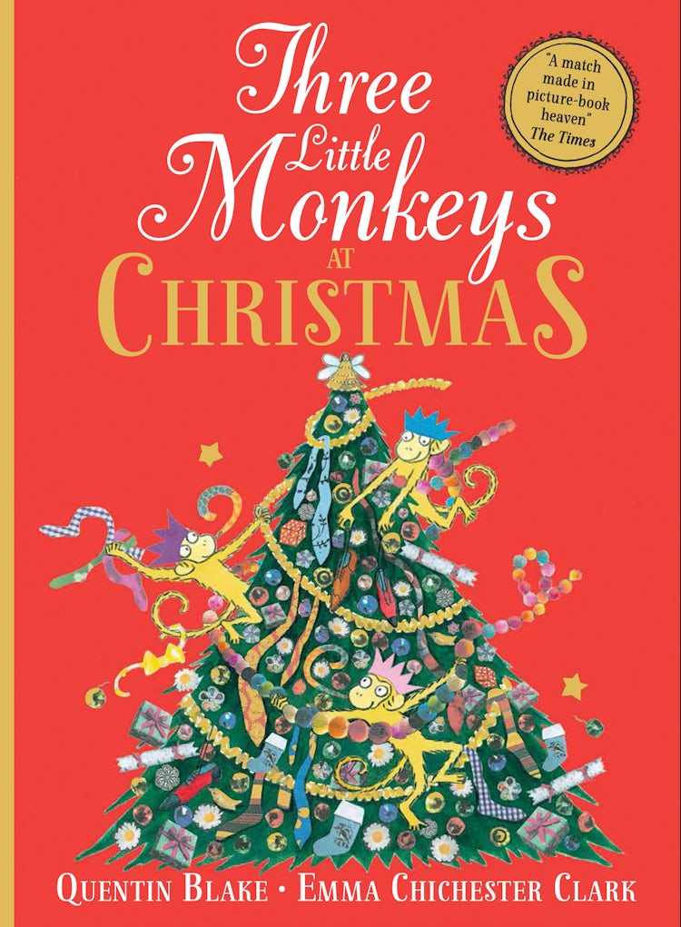 Cover image for Three Little Monkeys at Christmas, isbn: 9780008386214