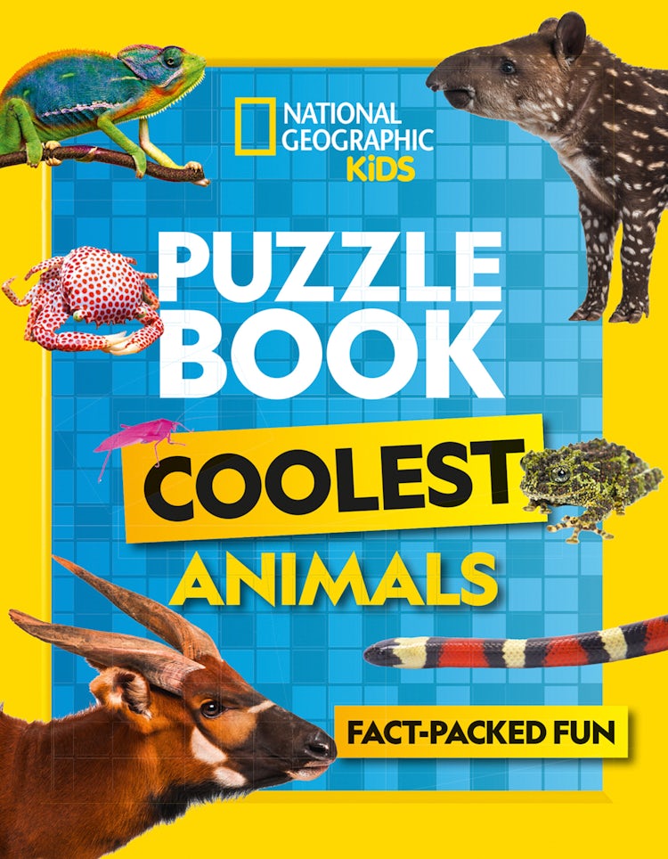 Cover image for Puzzle Book Coolest Animals: Brain-Tickling Quizzes, Sudokus, Crosswords and Wordsearches, isbn: 9780008430504