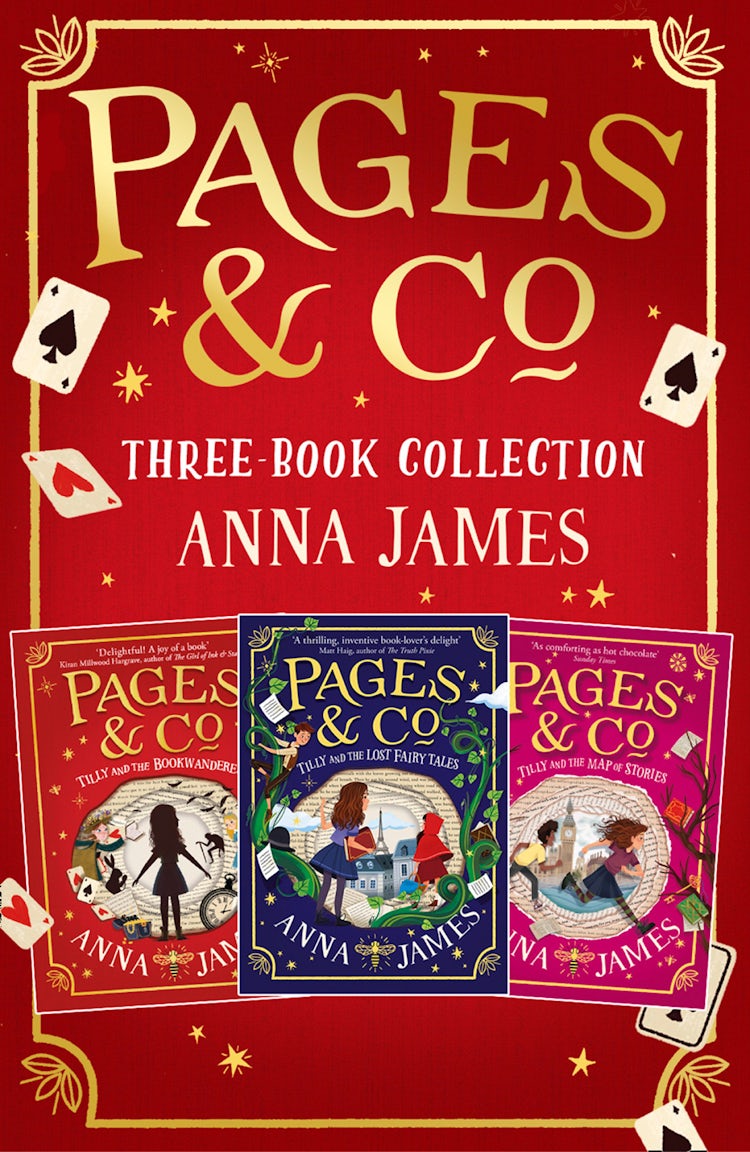 Cover image for Pages & Co. Bookwandering Adventures – Volume One: Tilly and the Bookwanderers, Tilly and the Lost Fairy Tales and Tilly and the Map of Stories, isbn: 9780008459574