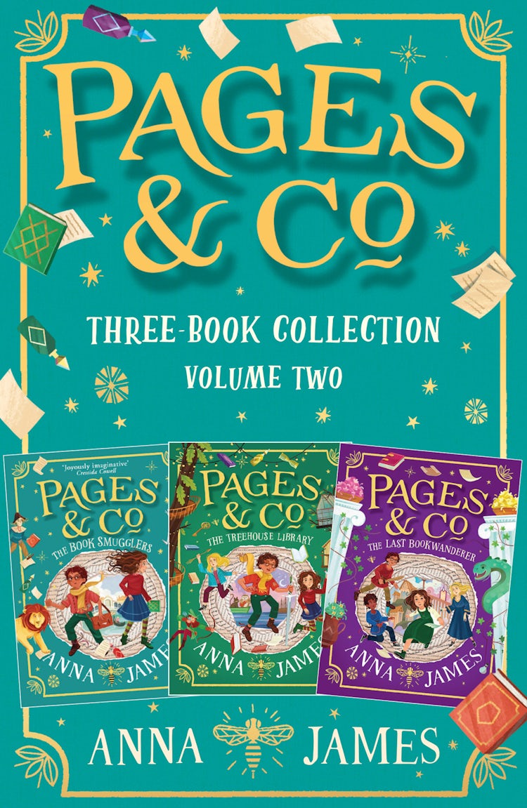 Cover image for Pages & Co. Bookwandering Adventures – Volume Two: The Book Smugglers, The Treehouse Library, The Last Bookwanderer, isbn: 9780008459581