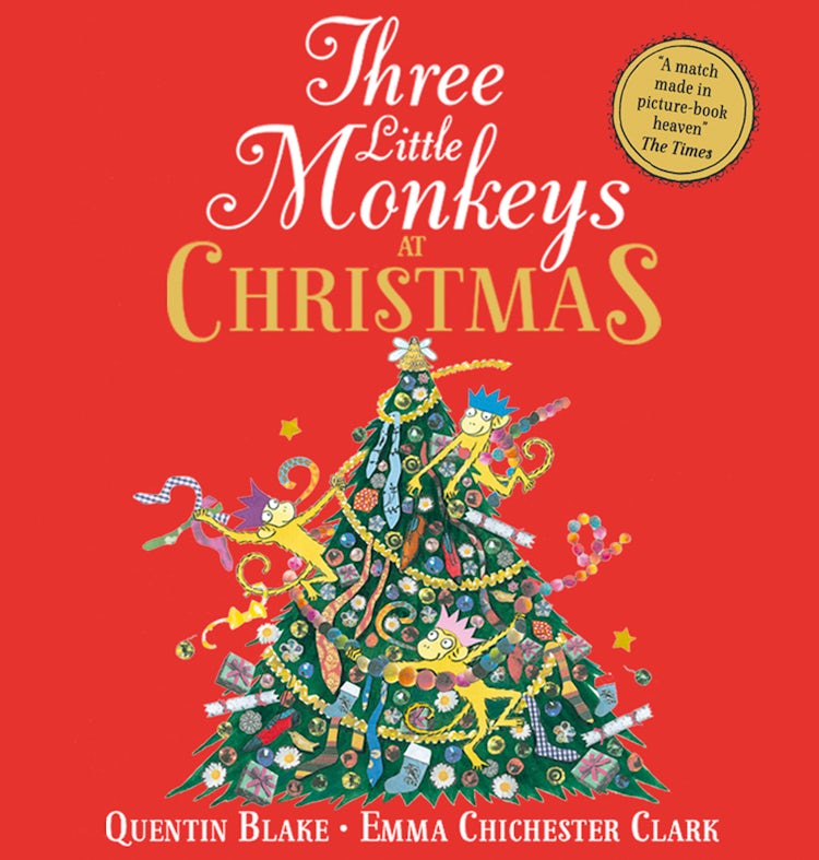 Cover image for Three Little Monkeys at Christmas: A wickedly funny festive adventure!, isbn: 9780008473662