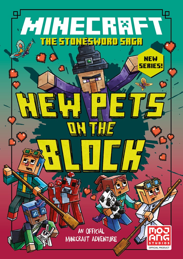 Cover image for Minecraft New Pets on the Block [The Stonesword Saga #3], isbn: 9780008495961