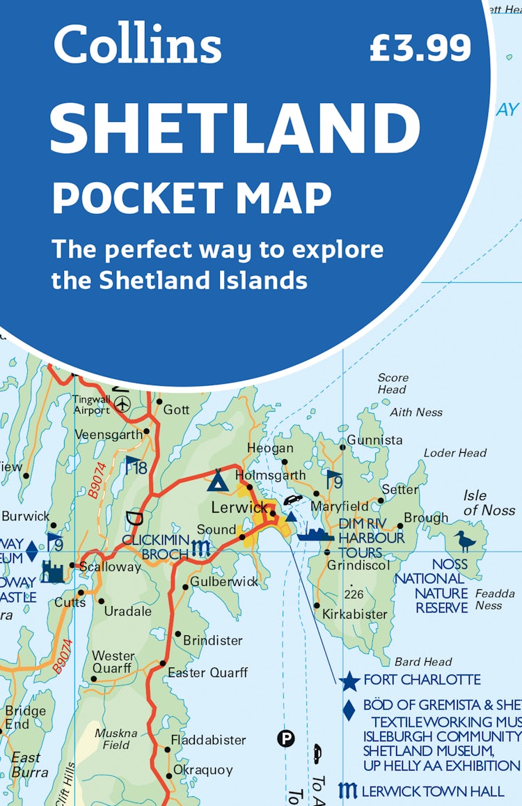 Cover image for Shetland Pocket Map: The Perfect Way to Explore the Shetland Islands, isbn: 9780008520649