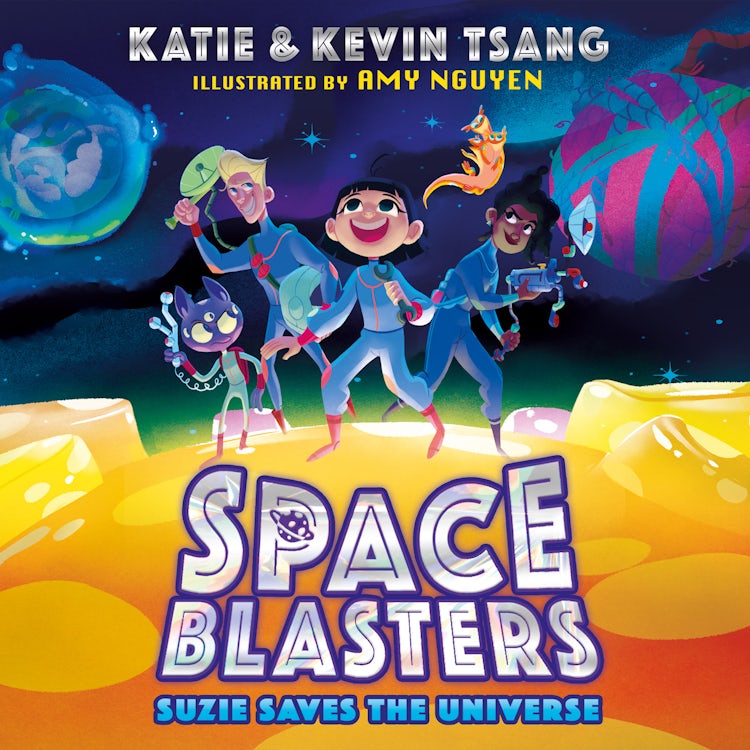 Cover image for SUZIE SAVES THE UNIVERSE: Blast into 2022 with this funny, illustrated, STEM-themed adventure series, perfect for kids aged 6-9 (Space Blasters, Book 1), isbn: 9780008526740