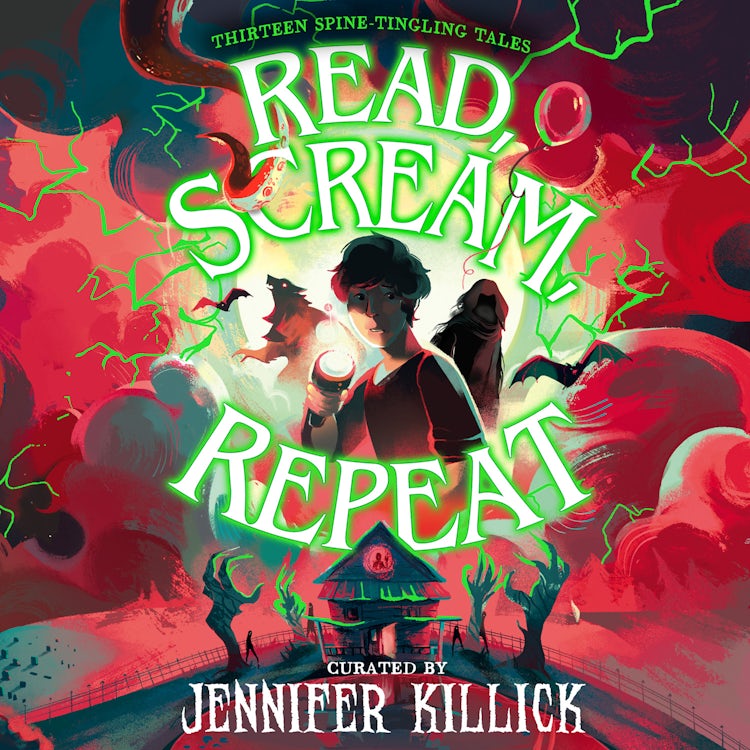 Cover image for Read, Scream, Repeat: New for 2023, a spooktacular collection of thirteen scary stories, perfect for Halloween for kids aged 9-12!, isbn: 9780008527822