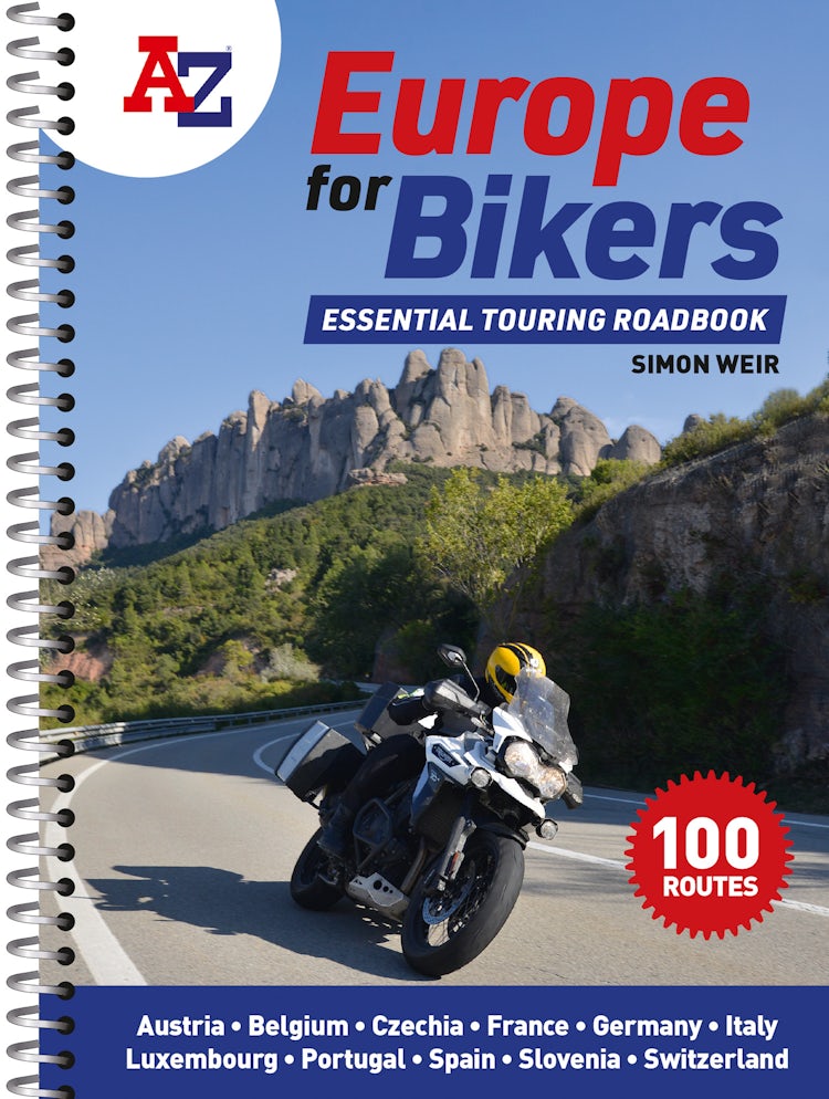 Cover image for A-z Europe For Bikers: 100 Scenic Routes Around Europe, isbn: 9780008547837