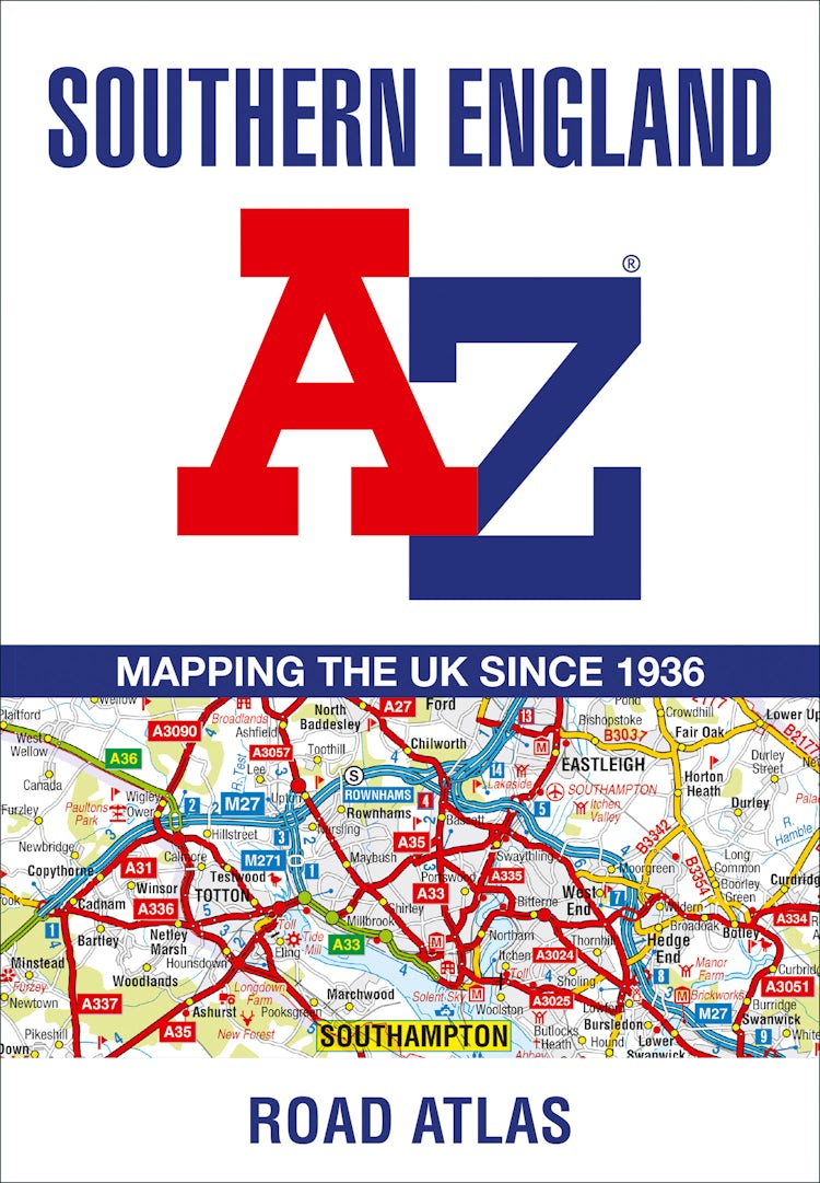 Cover image for Southern England Regional A-Z Road Atlas [New 13th Edition], isbn: 9780008560560