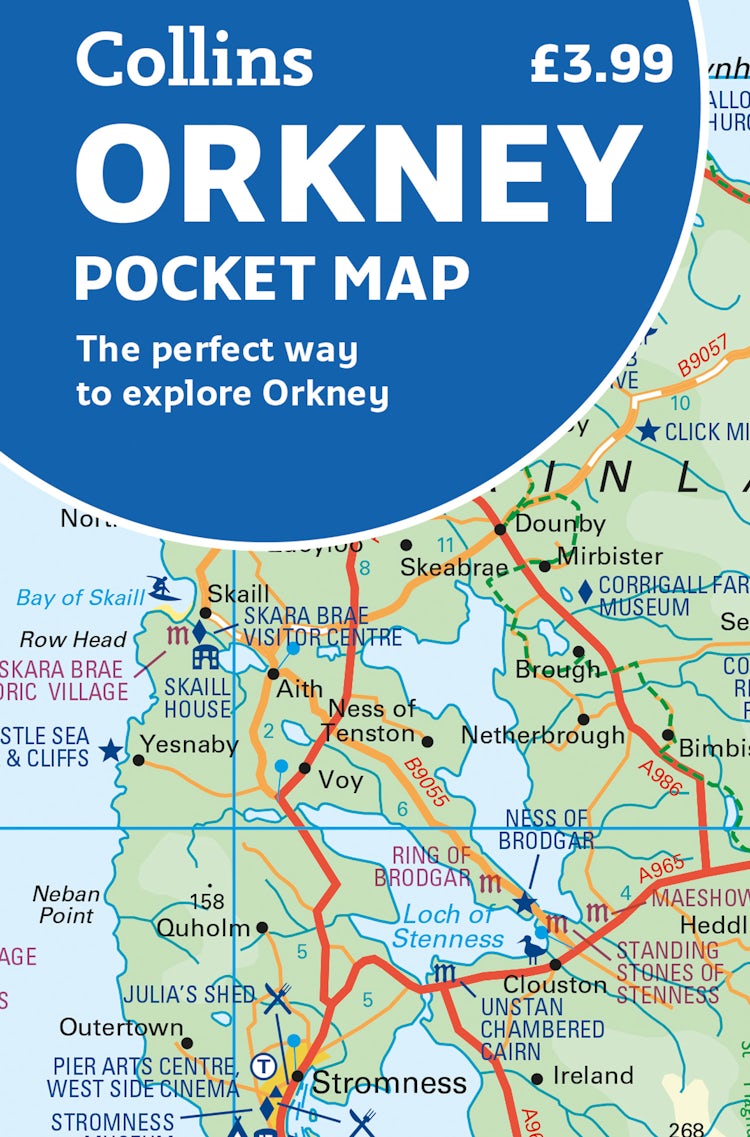 Cover image for Orkney Pocket Map: The Perfect Way to Explore Orkney [Second Edition], isbn: 9780008580049