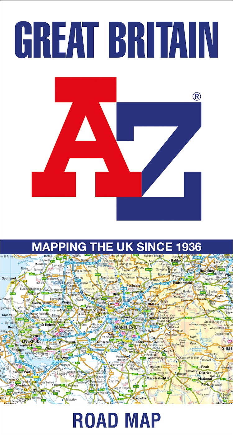 Cover image for Great Britain A-Z Road Map [New 35th Edition], isbn: 9780008581756