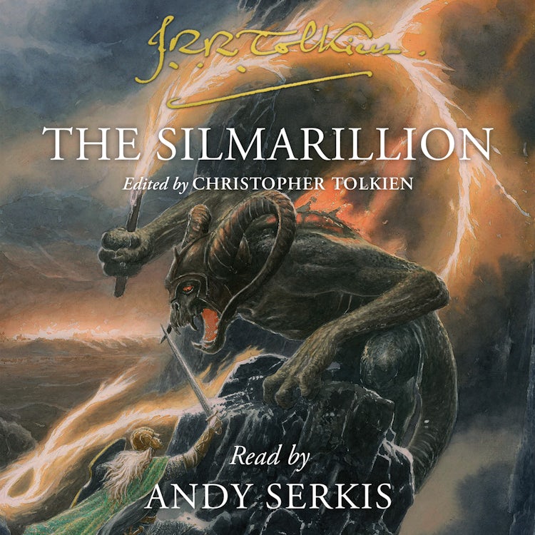 Cover image for The Silmarillion: Discover Middle-earth in this audiobook read by the voice of Gollum, isbn: 9780008585884