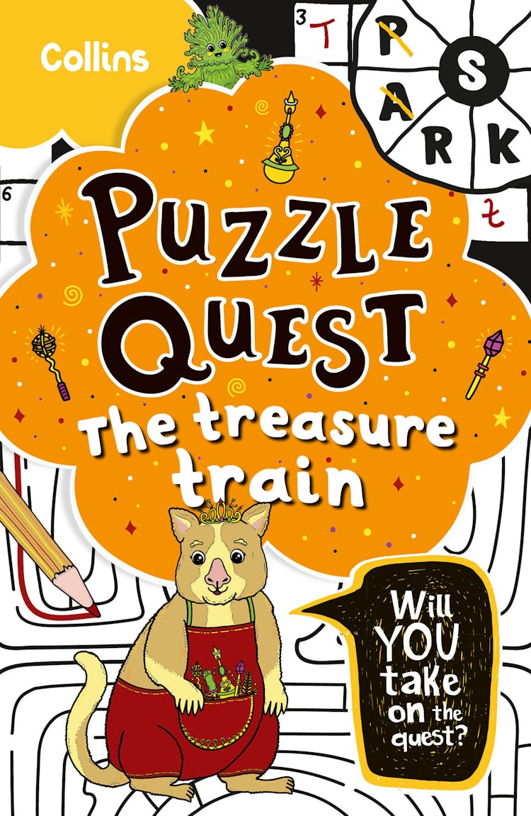 Cover image for Puzzle Quest - The Treasure Train: Solve More Than 100 Puzzles in This Adventure Story for Kids Aged 7+, isbn: 9780008599553