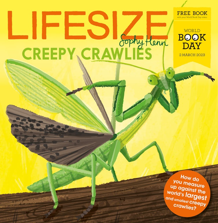 Cover image for Lifesize Creepy Crawlies: World Book Day 2023, isbn: 9780008605933