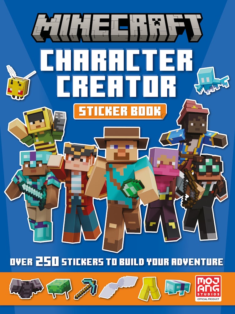 Cover image for Minecraft Character Creator Sticker Book: Over 250 Stickers to Build Your Adventure, isbn: 9780008615529