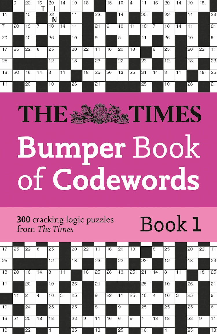 Cover image for The Times Puzzle Books: The Times Bumper Book Of Codewords Book 1, isbn: 9780008618148