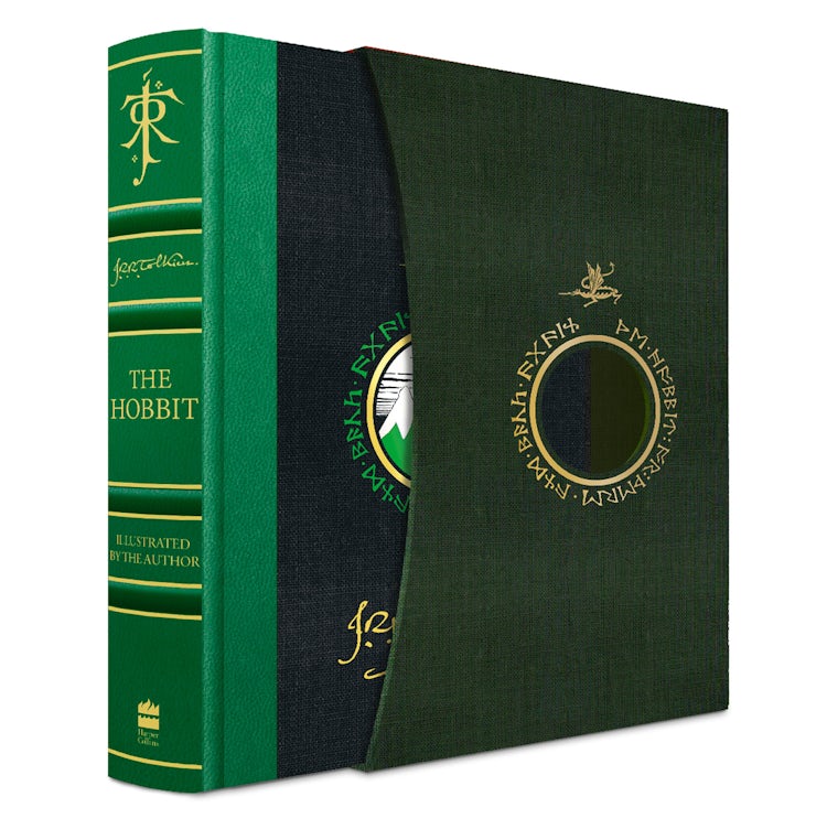Cover image for The Hobbit: Illustrated by the Author [Illustrated Deluxe Edition], isbn: 9780008627836