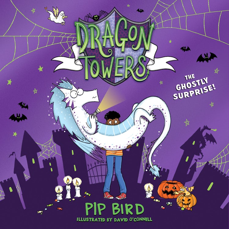 Cover image for Dragon Towers: The Ghostly Surprise: The new funny, highly illustrated and totally magical children’s book series for 2024 for kids 8-12, from the author of the Naughtiest Unicorn (Dragon Towers), isbn: 9780008641917